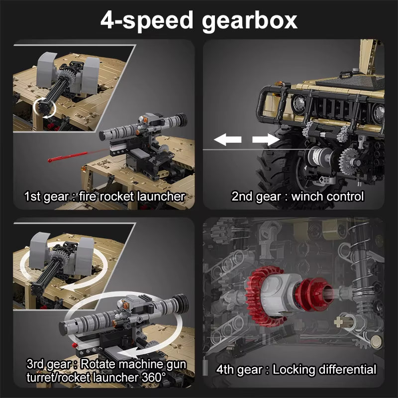 Armored SUV Off-Road RC Building Set