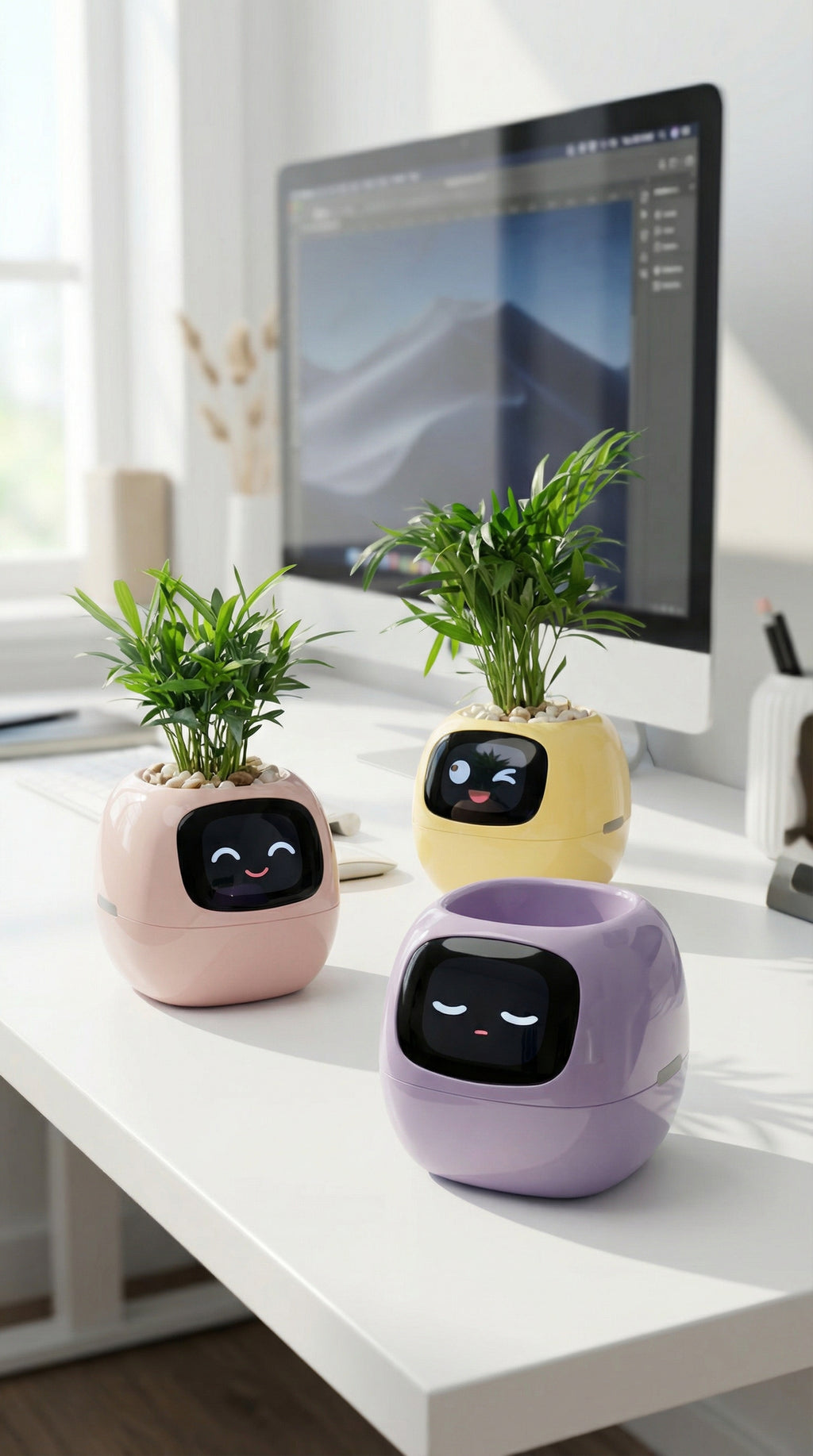 Smart Planter – AI Interactive Pot with 49+ Expressions & 7 Smart Sensors