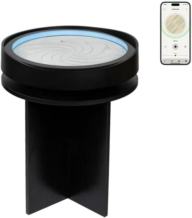 Art Table Sandscape with Display Stand – App-Controlled RGB Mindfulness Décor