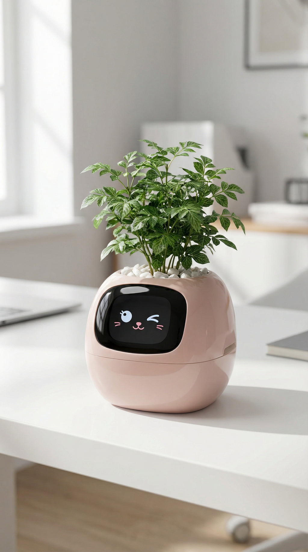 Smart Planter – AI Interactive Pot with 49+ Expressions & 7 Smart Sensors
