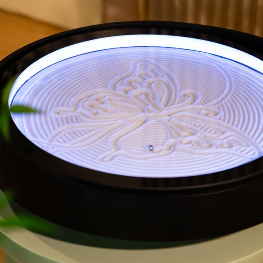 Art Table Sandscape with Display Stand – App-Controlled RGB Mindfulness Décor