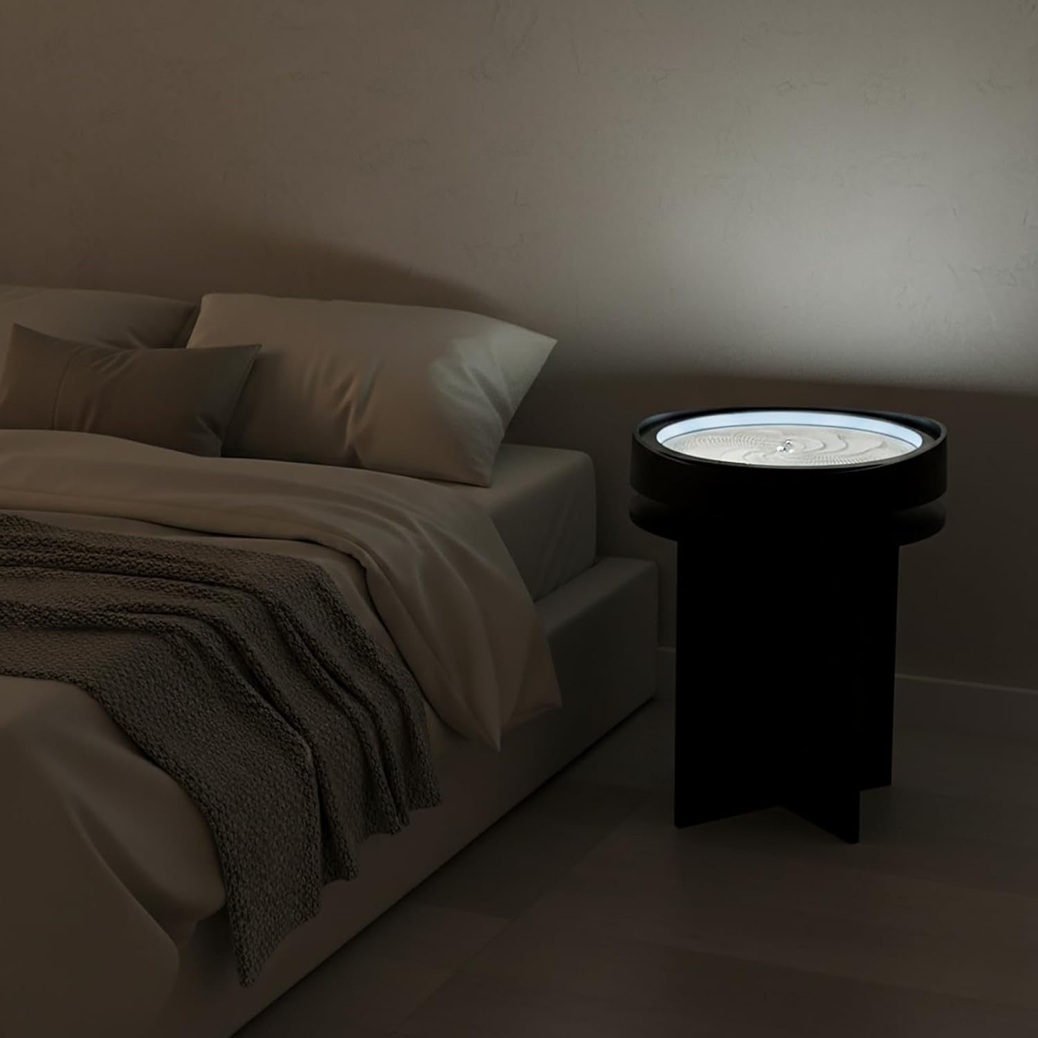 Art Table Sandscape with Display Stand – App-Controlled RGB Mindfulness Décor