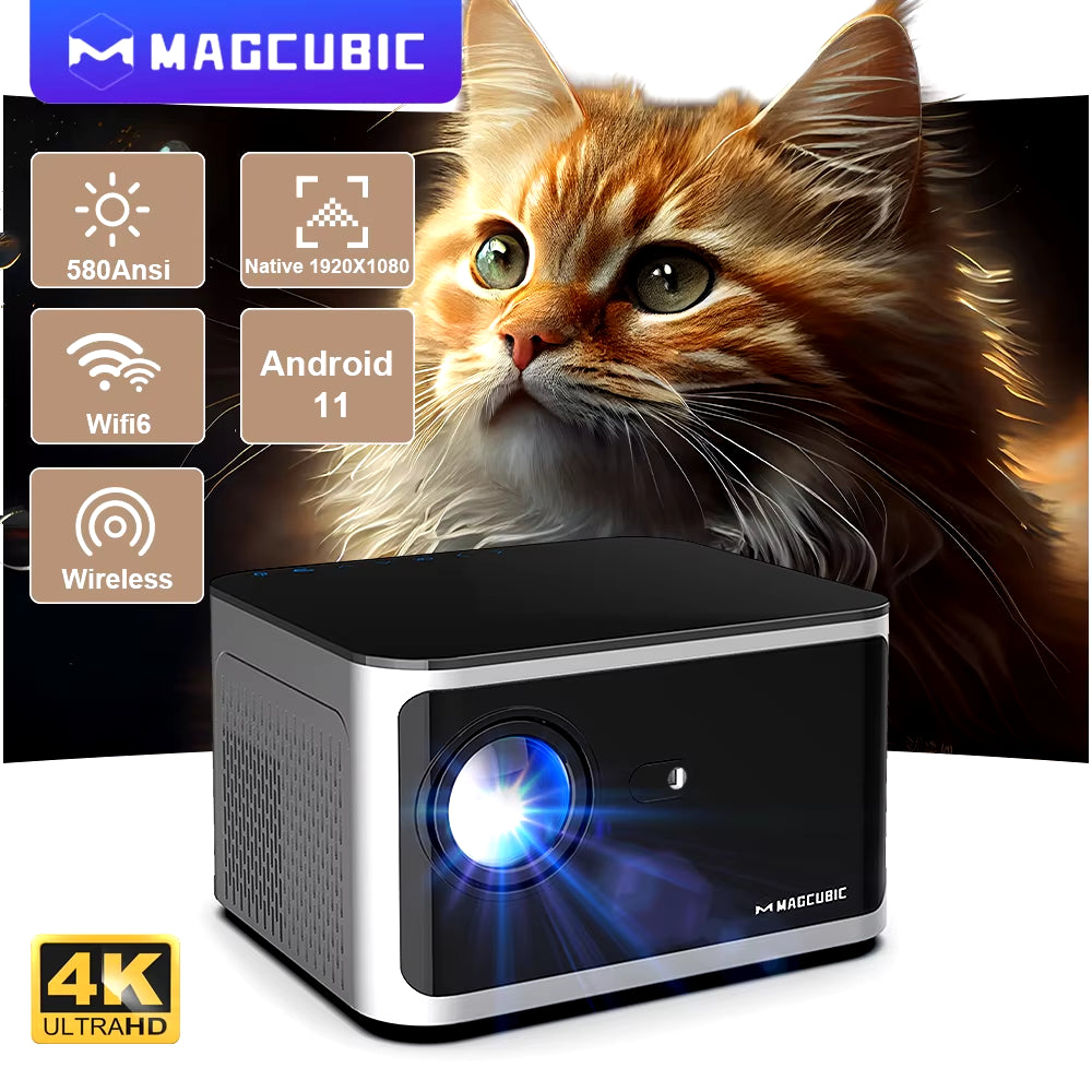 Android 11 4K Smart Projector | 580 ANSI | Full HD 1080P