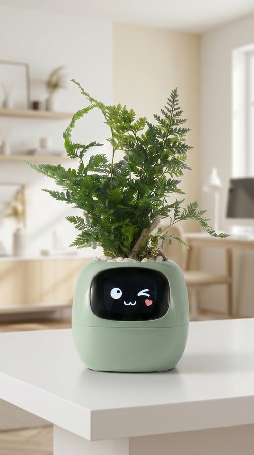 Smart Planter – AI Interactive Pot with 49+ Expressions & 7 Smart Sensors