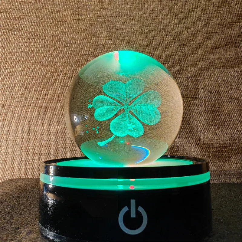3D Astronomy Crystal Ball - Laser Engraved