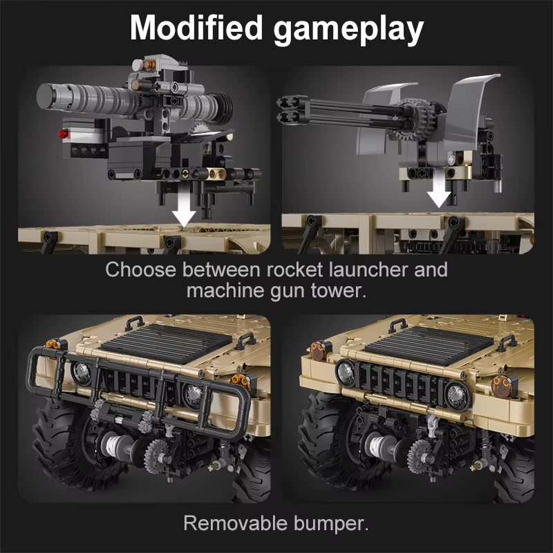 Armored SUV Off-Road RC Building Set