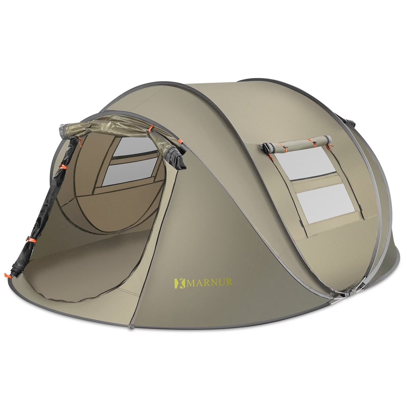 4-Person Instant Pop-Up Camping Tent – Auto Setup, Portable, Large Doors & Windows