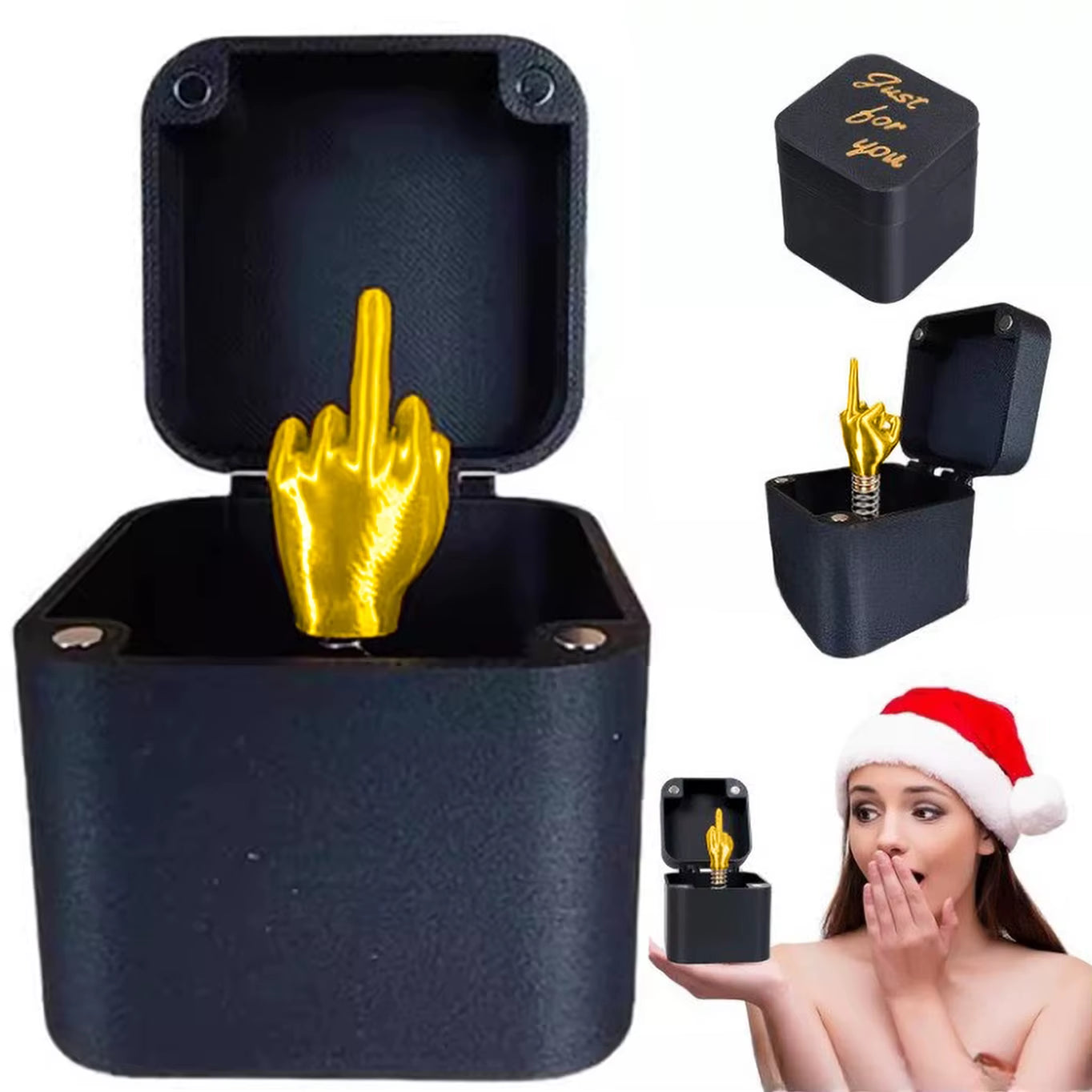 Annoying Prank Gift Box – Pop-Up Middle Finger Surprise
